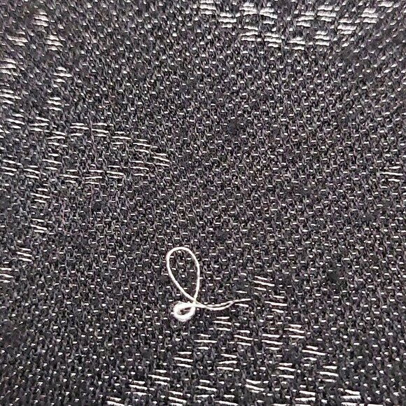 LOUIS VUITTON LV Vintage Black & Silver Cashmere Monogram Scarf Shawl Wrap - Picture 11 of 16